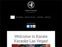 Tablet Screenshot of karatekaraoke.com